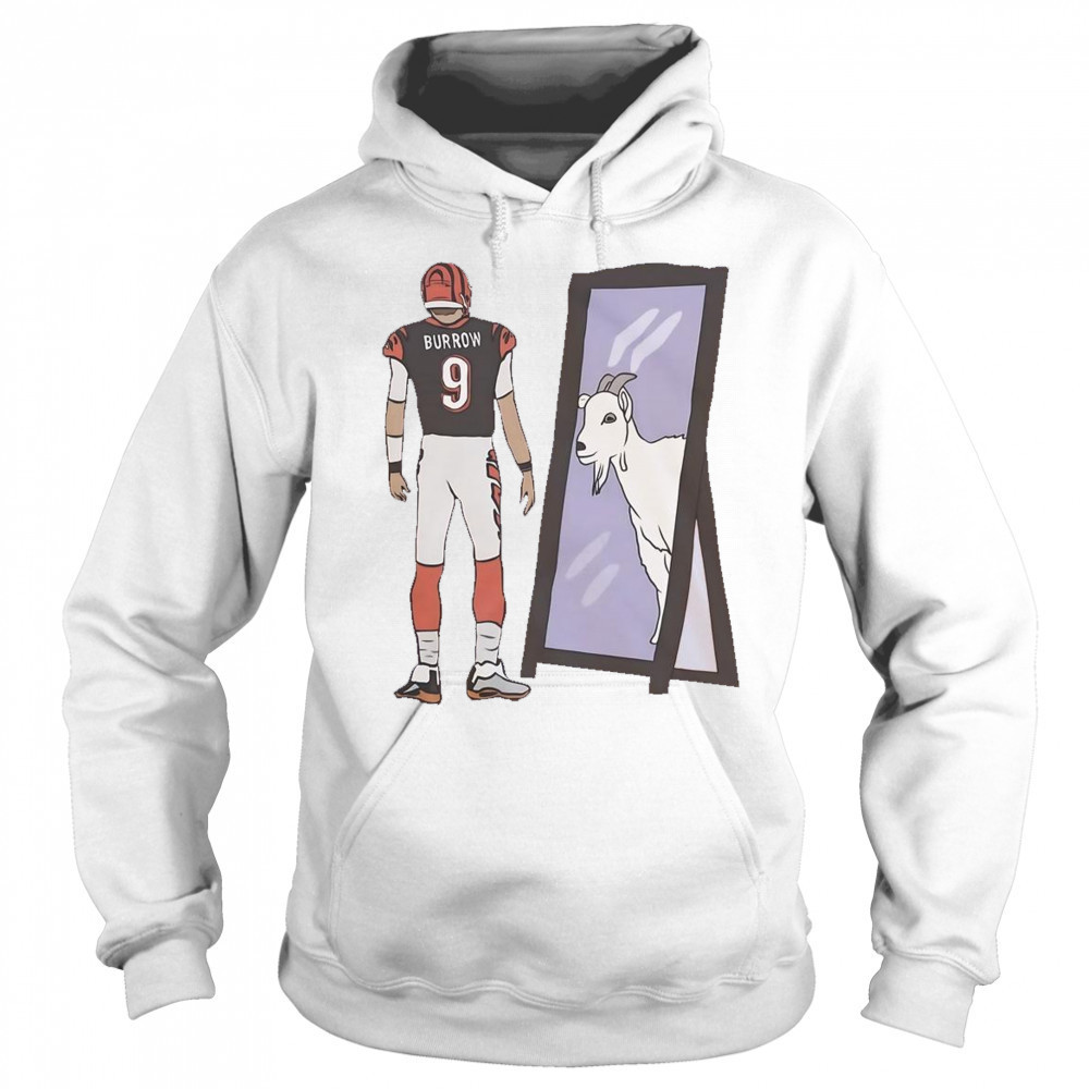 Joe Burrow Mirror Goat Cincinnati Football T-Shirt Hoodie