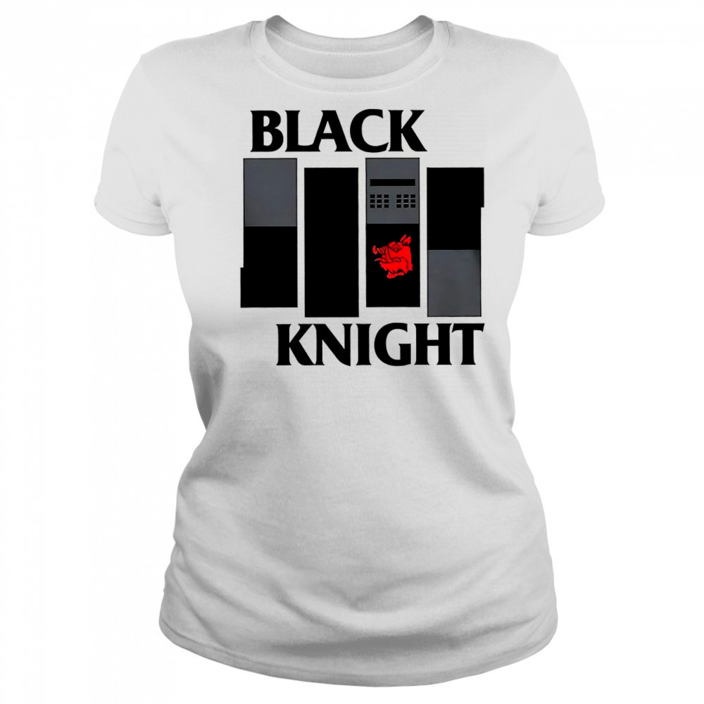 Monty Python and the Holy Grail and the punk rock band black flag black knight band shirt Women's T-shirt
