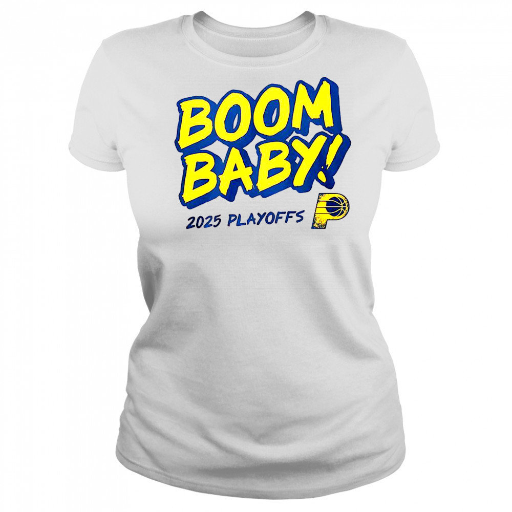 Pacers Boom Baby 2025 Playoffs T-Shirt Women's T-shirt