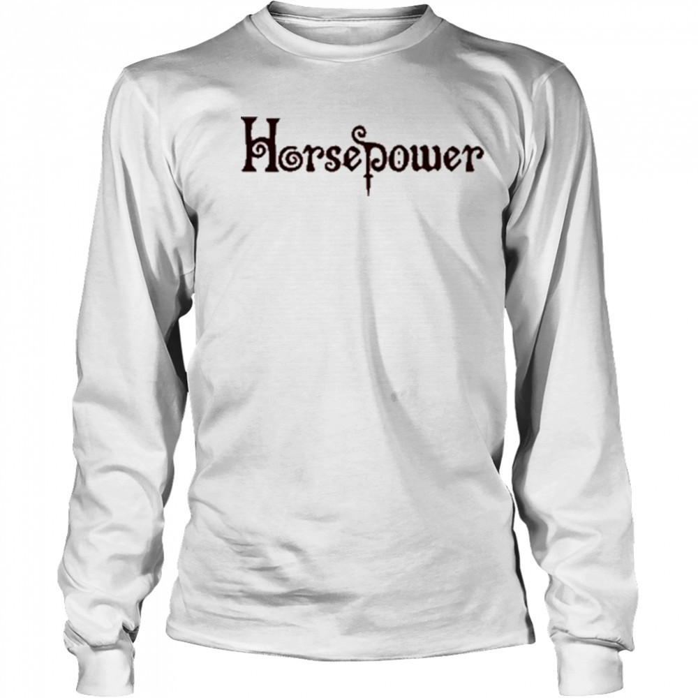 Rose Garden Horsepower Logo T-shirt Long Sleeved
