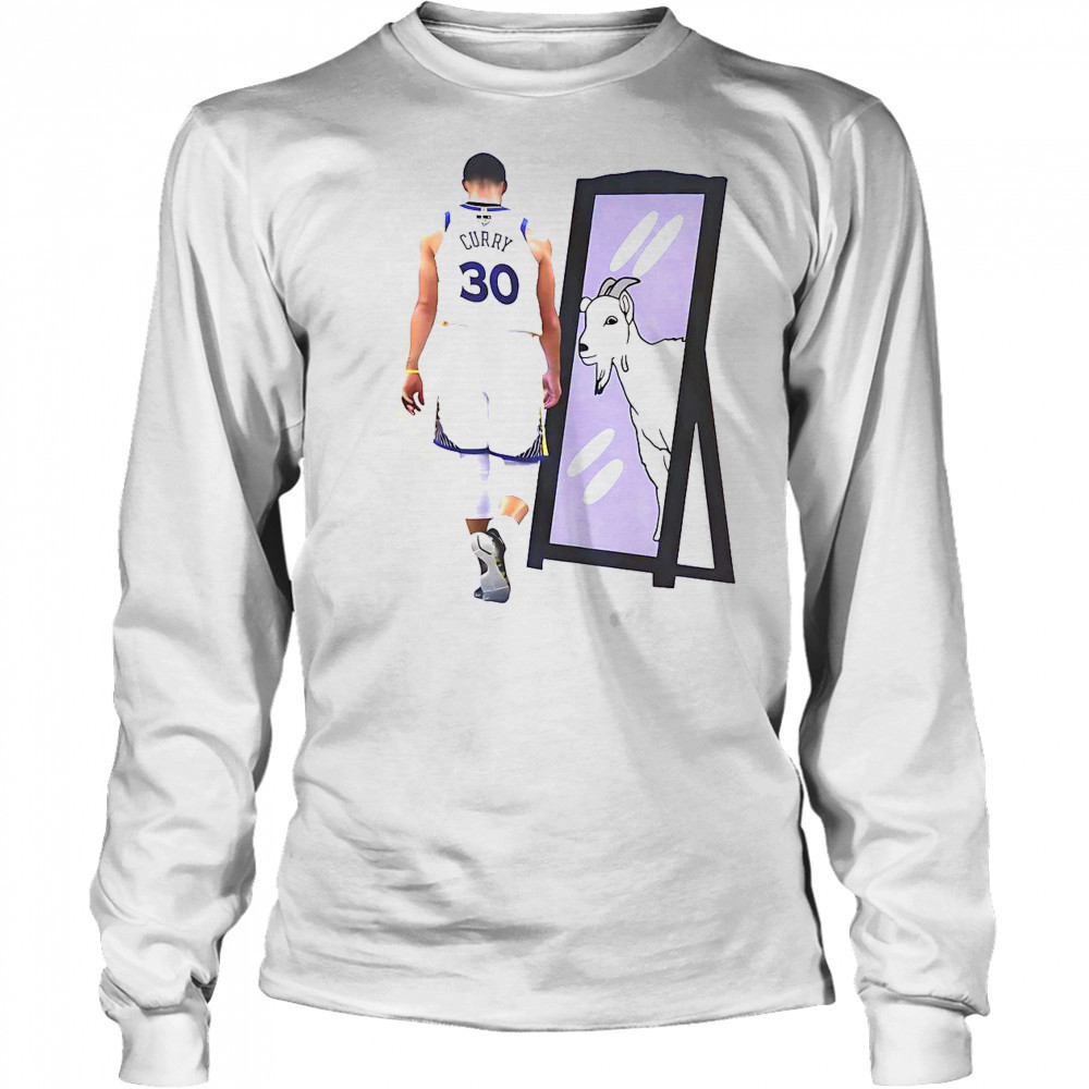Stephen Curry Goat Mirror T-Shirt Long Sleeved