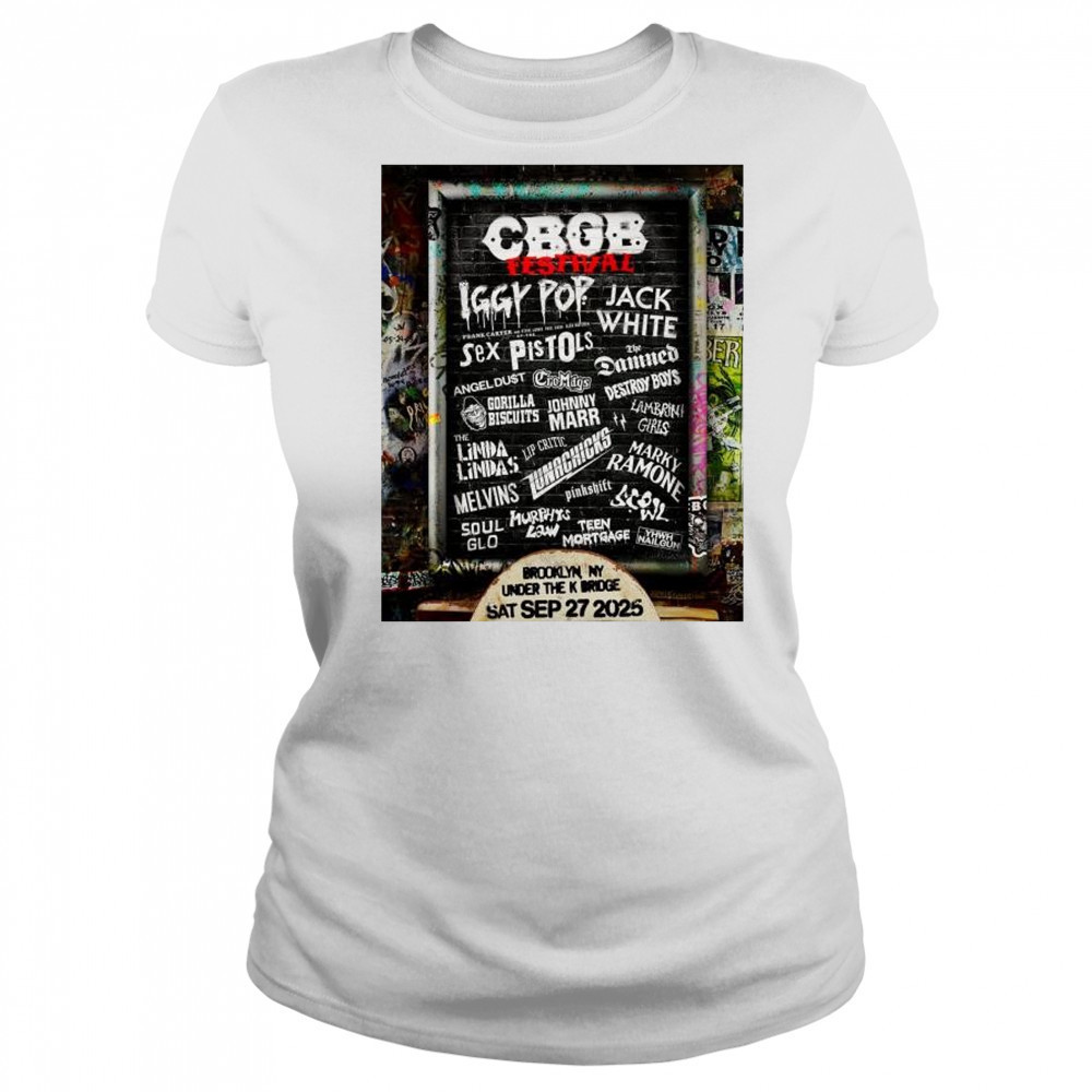 23 Punk CBGB Festival in Brooklyn NY Under The K Bridge Saturday September 27 2025 t-shirt Women's T-shirt
