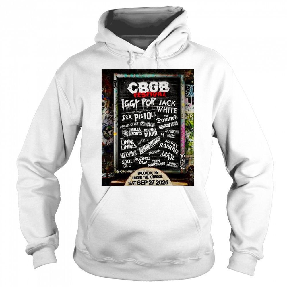 23 Punk CBGB Festival in Brooklyn NY Under The K Bridge Saturday September 27 2025 t-shirt Hoodie