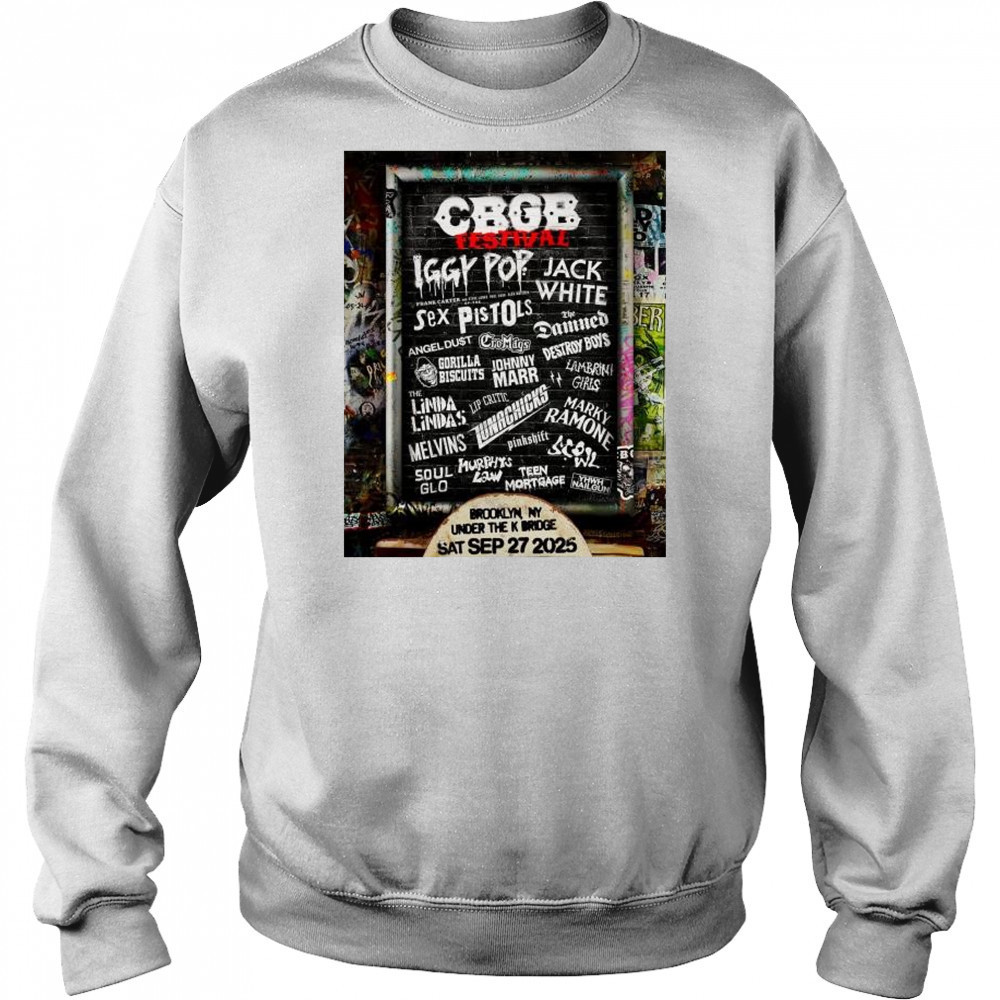 23 Punk CBGB Festival in Brooklyn NY Under The K Bridge Saturday September 27 2025 t-shirt Sweatshirt