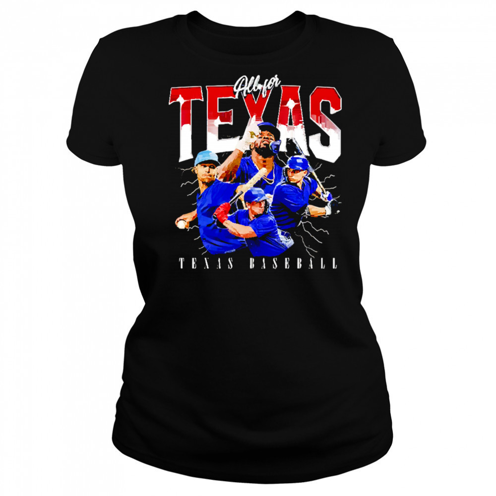 All for Texas baseball team MLBPA shirt Women's T-shirt