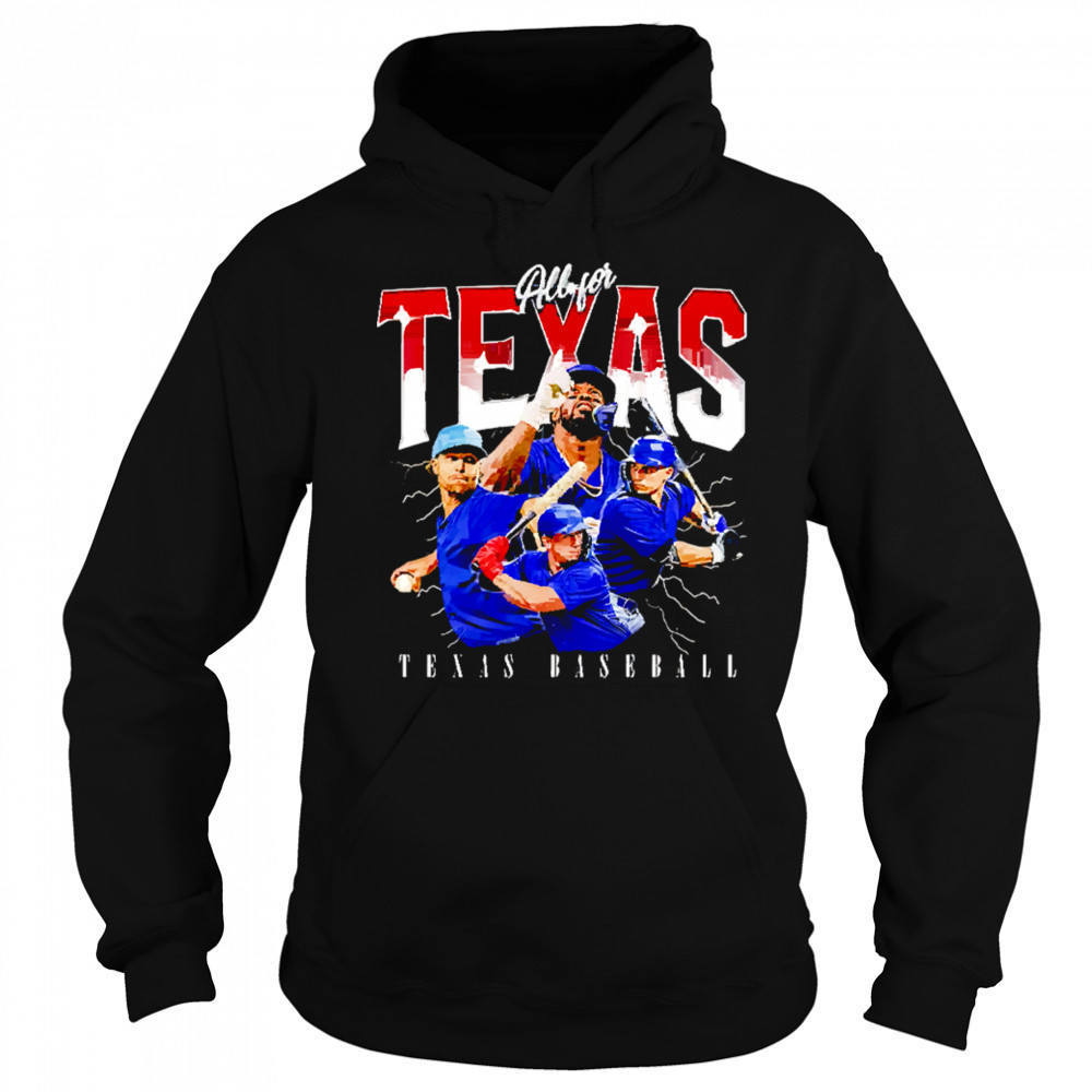 All for Texas baseball team MLBPA shirt Hoodie