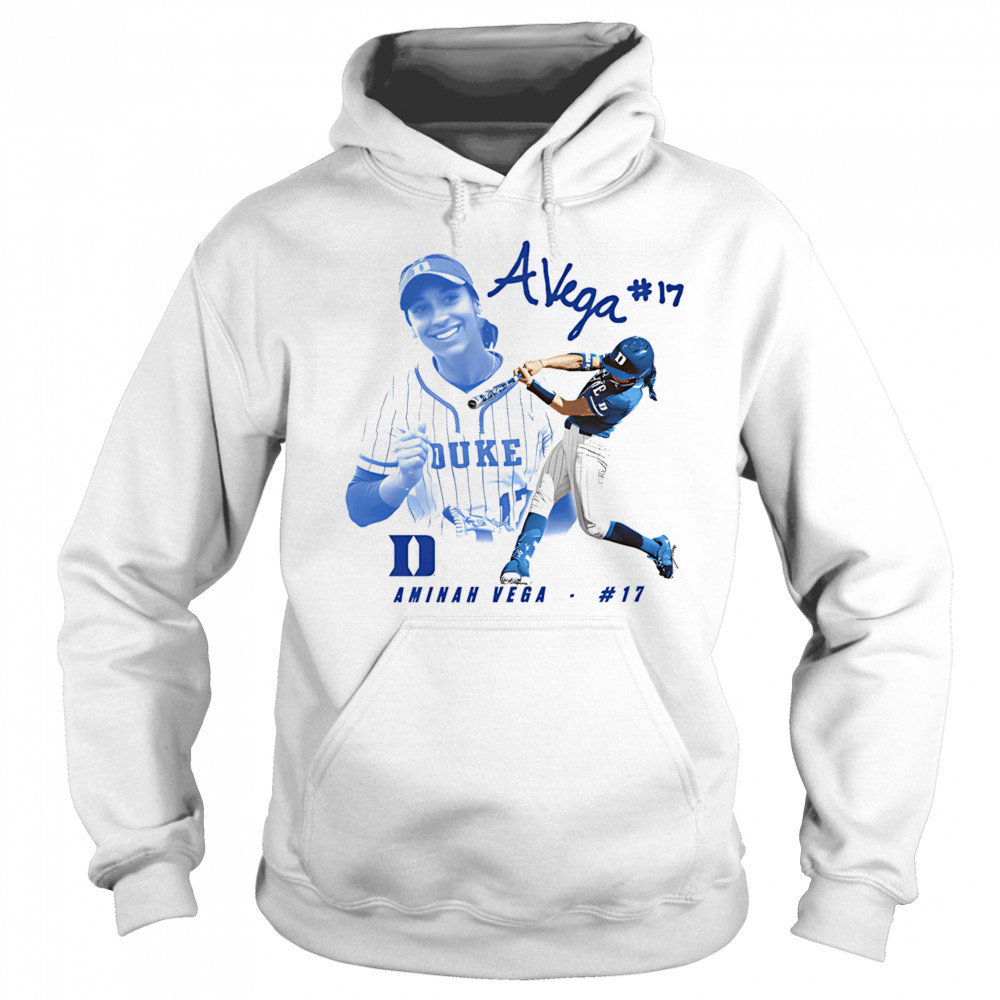 Aminah Vega Duke baseball portrait shirt Hoodie