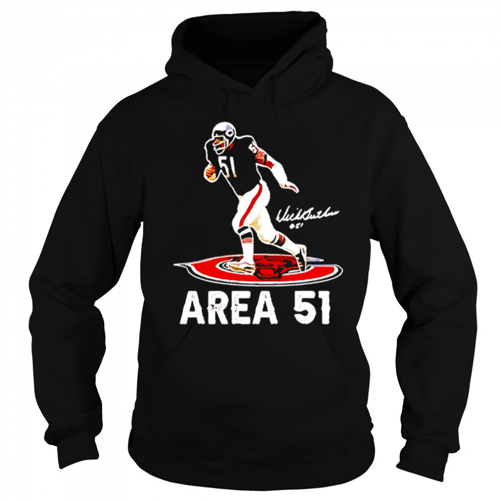 Area 51 dick butkus chicago bears signature shirt Hoodie