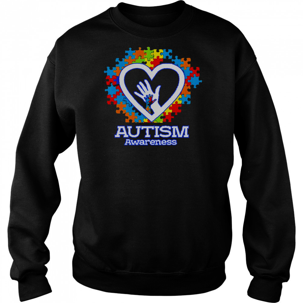 Autism Awareness Hands Puzzle Heart T-Shirt Sweatshirt
