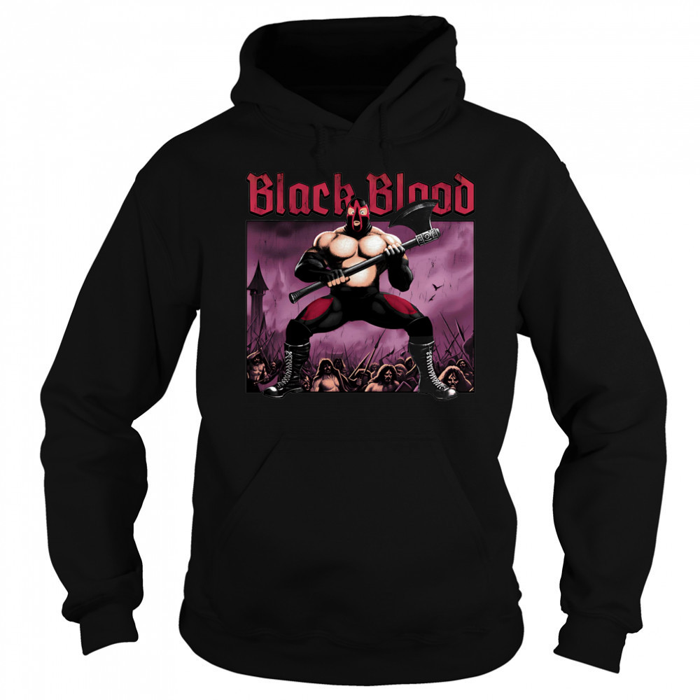 Black blood shirt Hoodie
