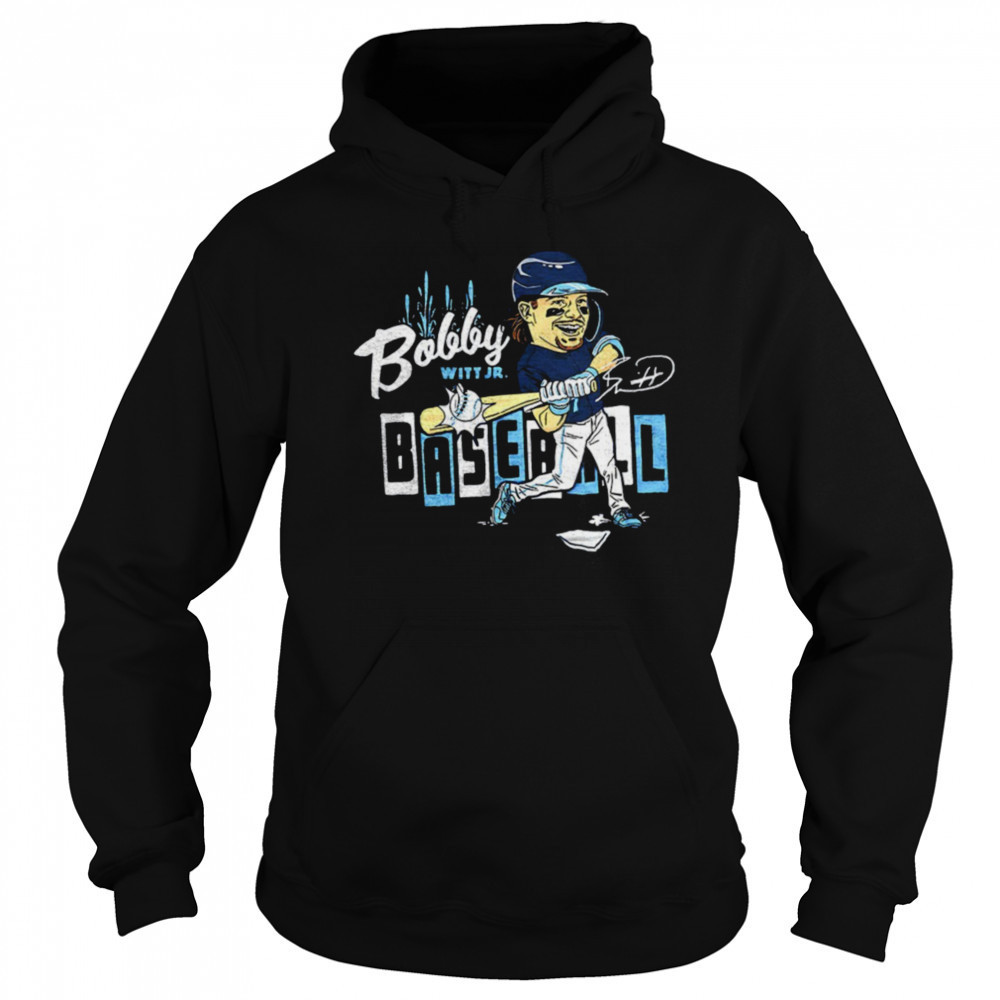 Bobby Witt Jr. #7 Kansas City Royals baseball caricature shirt Hoodie