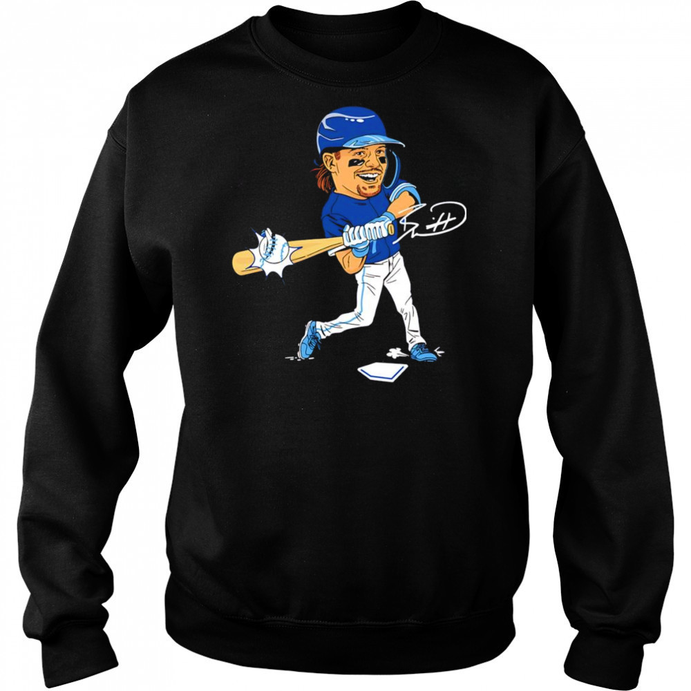 Bobby Witt Jr baseball caricature shirt Sweatshirt