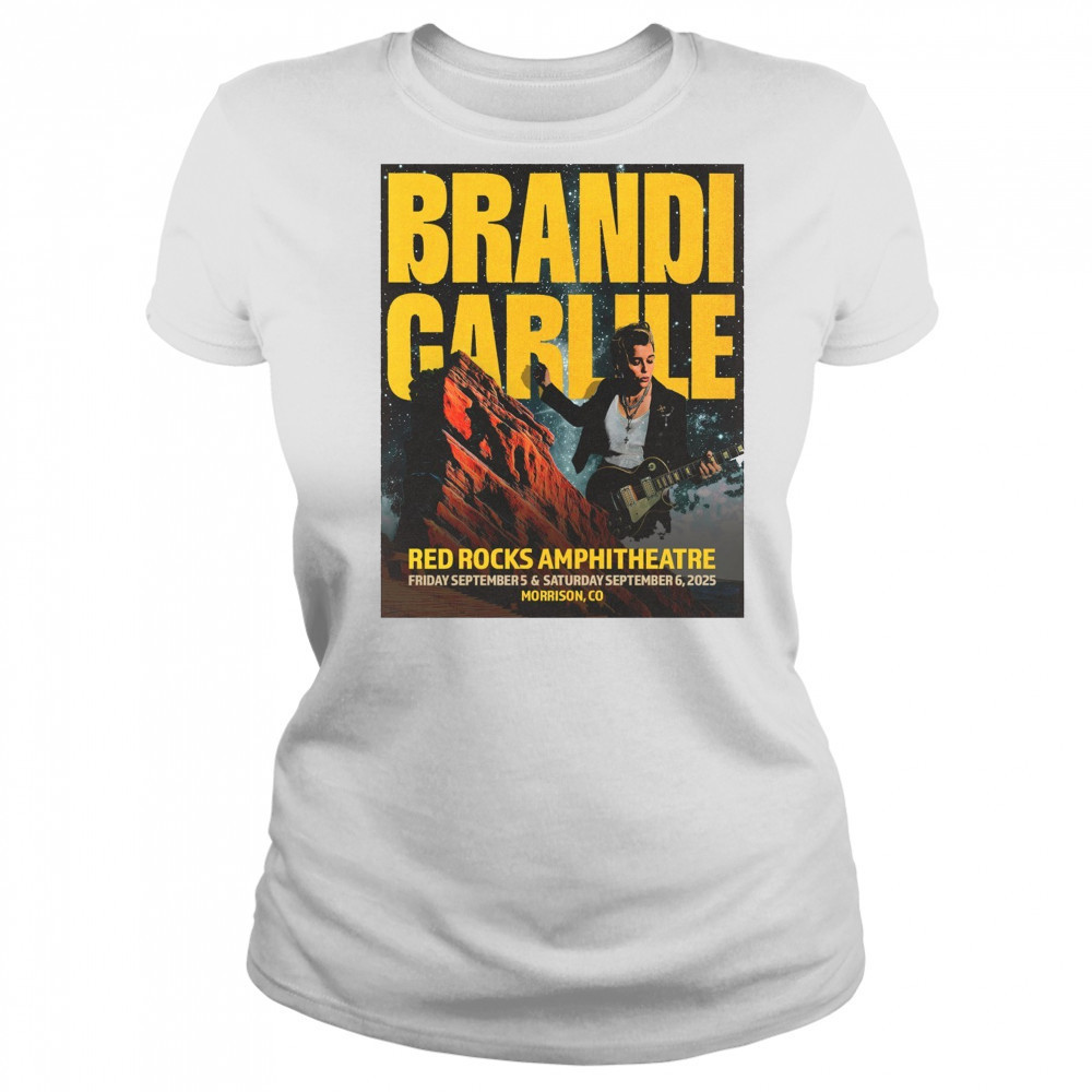 Brandi Carlile September 5- 6 2025 Red Rocks Amphitheatre Morrison CO t-shirt Women's T-shirt