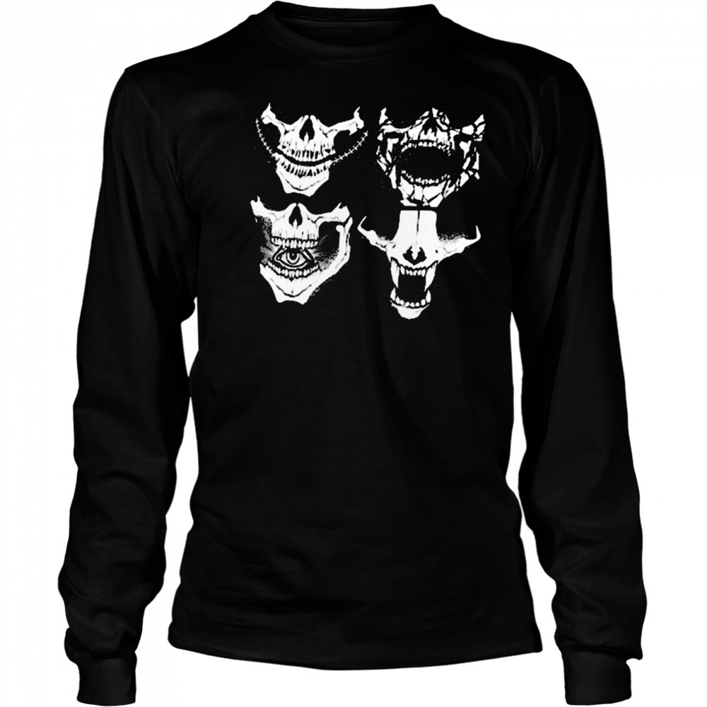 Darkstate Logo Skull Mask WWE 2025 t-shirt Long Sleeved