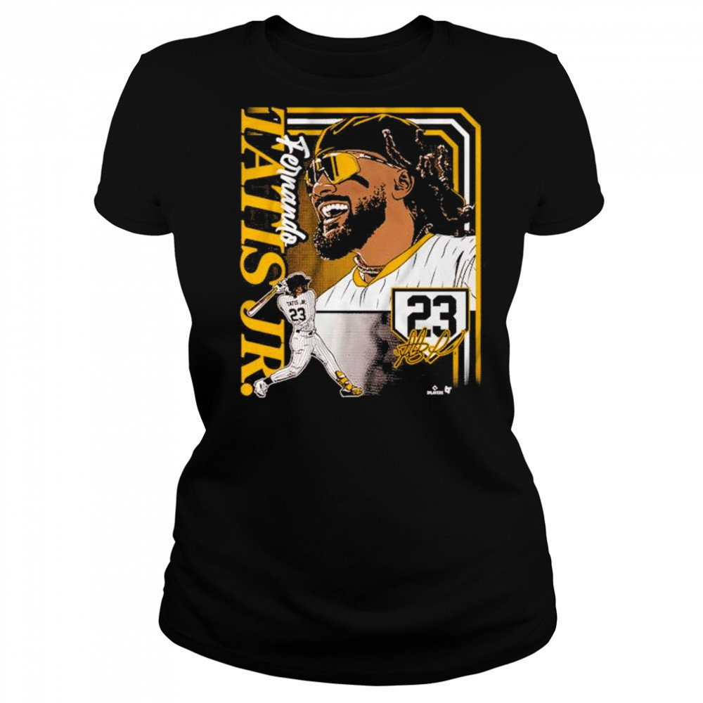 Fernando Tatis Jr Collage Frame MLB San Diego Padres Signature t-shirt Women's T-shirt