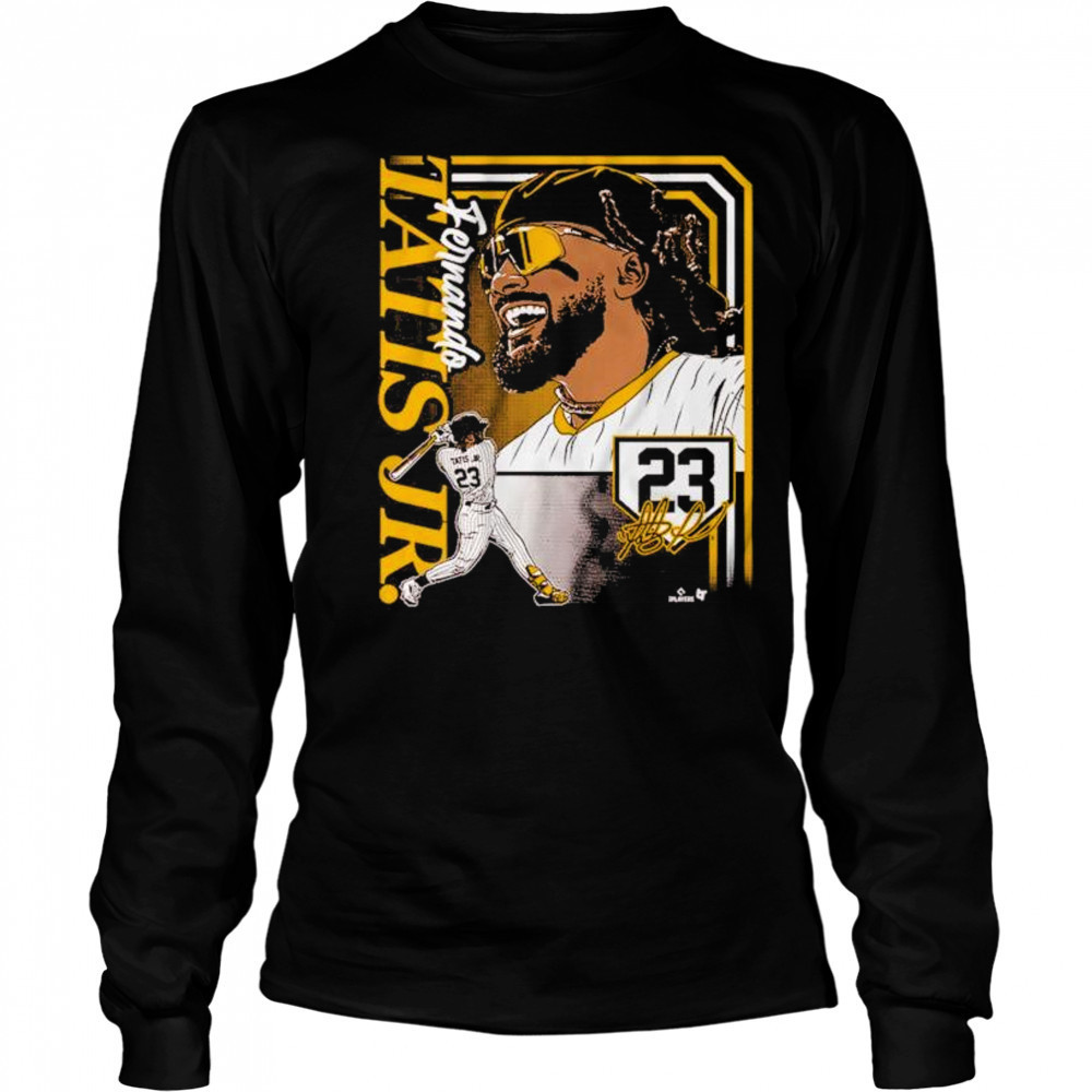 Fernando Tatis Jr Collage Frame MLB San Diego Padres Signature t-shirt Long Sleeved