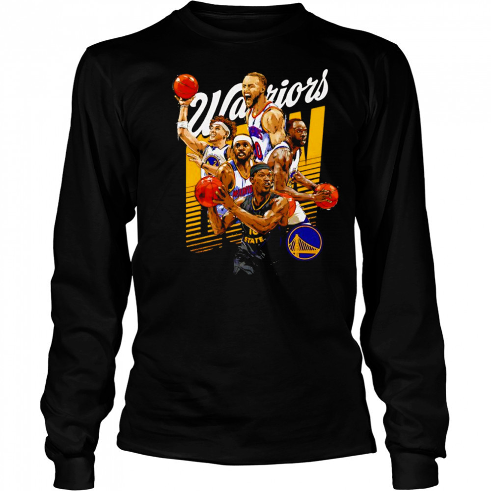 Golden State Warriors Starting 5 shirt Long Sleeved