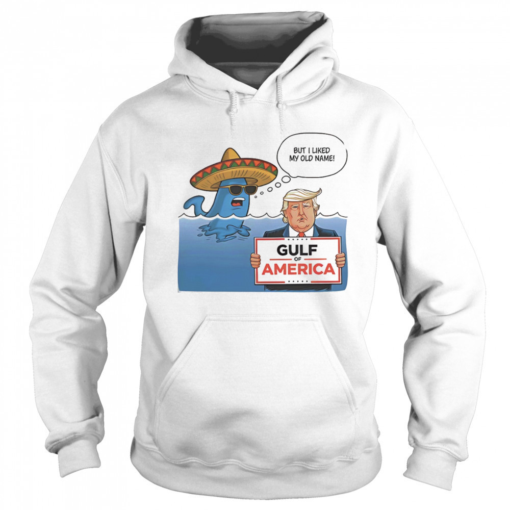 Gulf of America Trump parody meme but I liked my old name shirt Hoodie