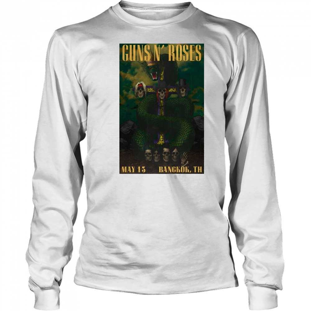 Guns N’ Roses Thunderdome Stadium Bangkok TH Tour May 13 2025 t-shirt Long Sleeved