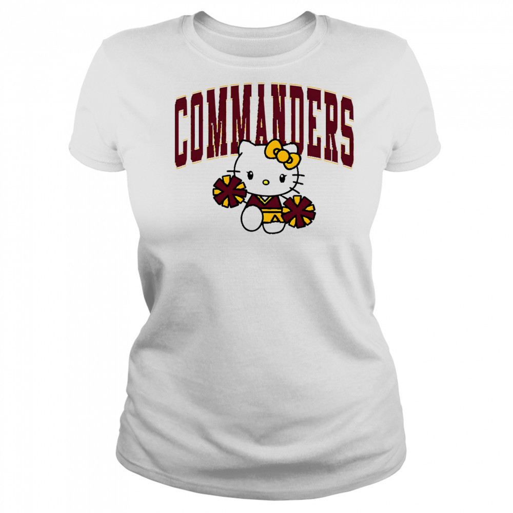 Hello Kitty Cheerleader Washington Commanders shirt Women's T-shirt