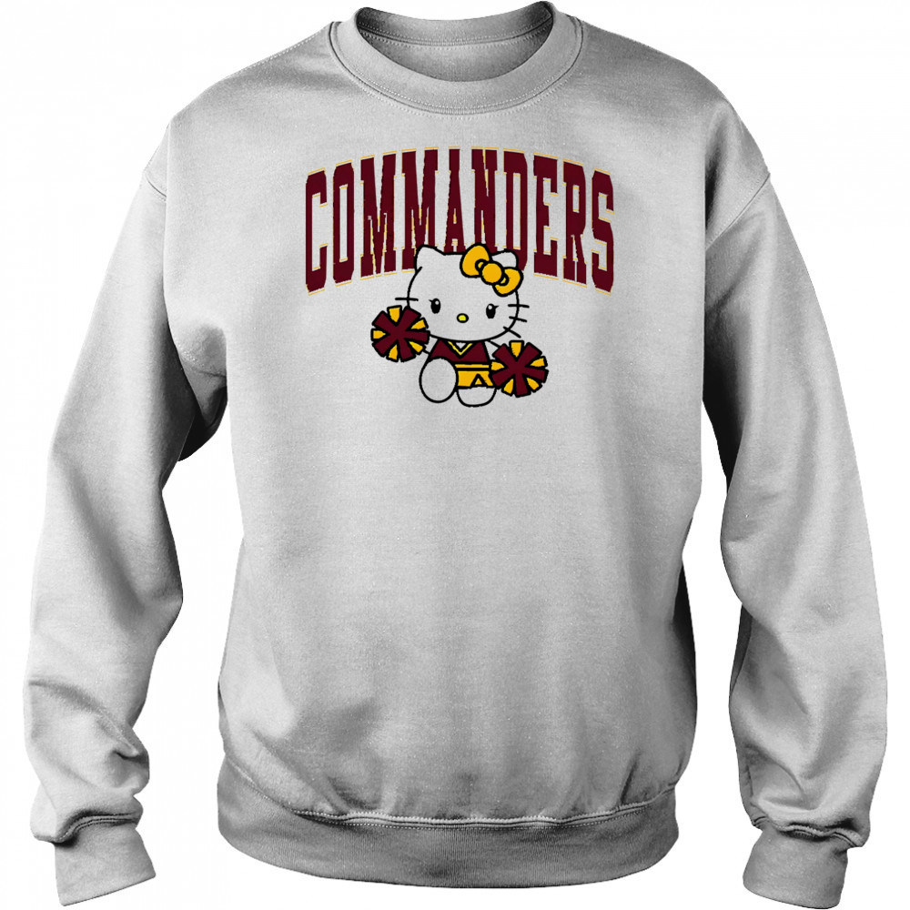 Hello Kitty Cheerleader Washington Commanders shirt Sweatshirt