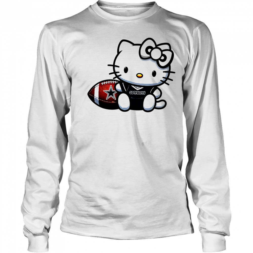 Hello Kitty Dallas Cowboys NFL shirt Long Sleeved