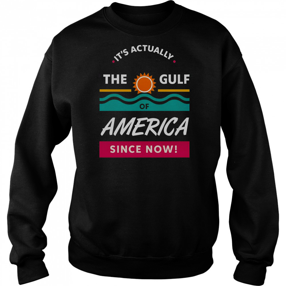 It’s Actually The Gulf Of America Since Now T-Shirt Sweatshirt