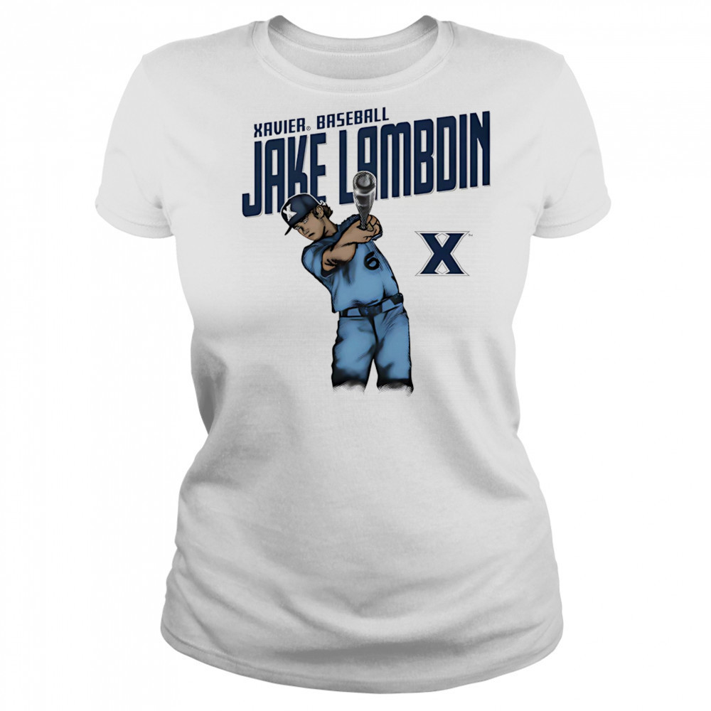Jake Lambdin Xavier baseball cartoon shirt Women's T-shirt