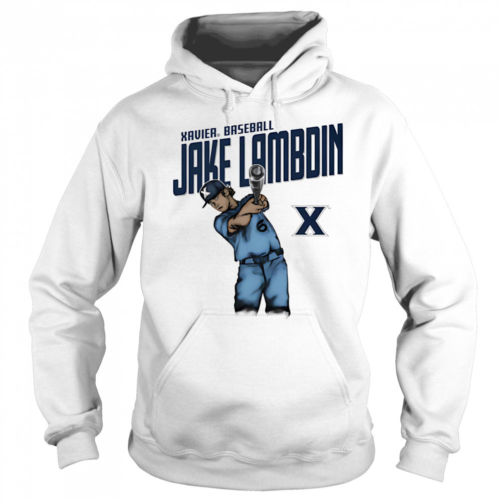 Jake Lambdin Xavier baseball cartoon shirt Hoodie