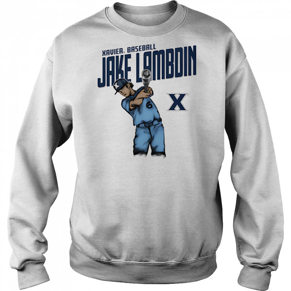 Jake Lambdin Xavier baseball cartoon shirt Sweatshirt