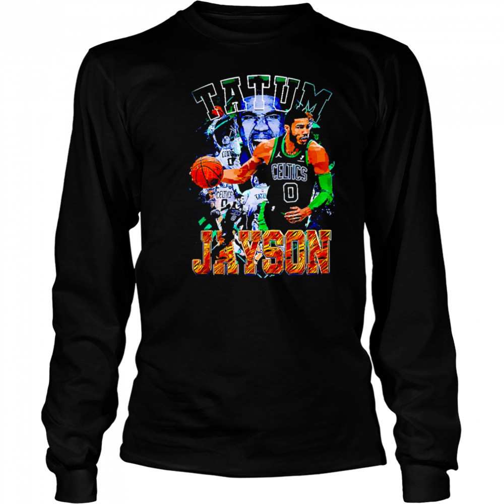 Jayson Tatum Boston Celtics graphic player shirt Long Sleeved