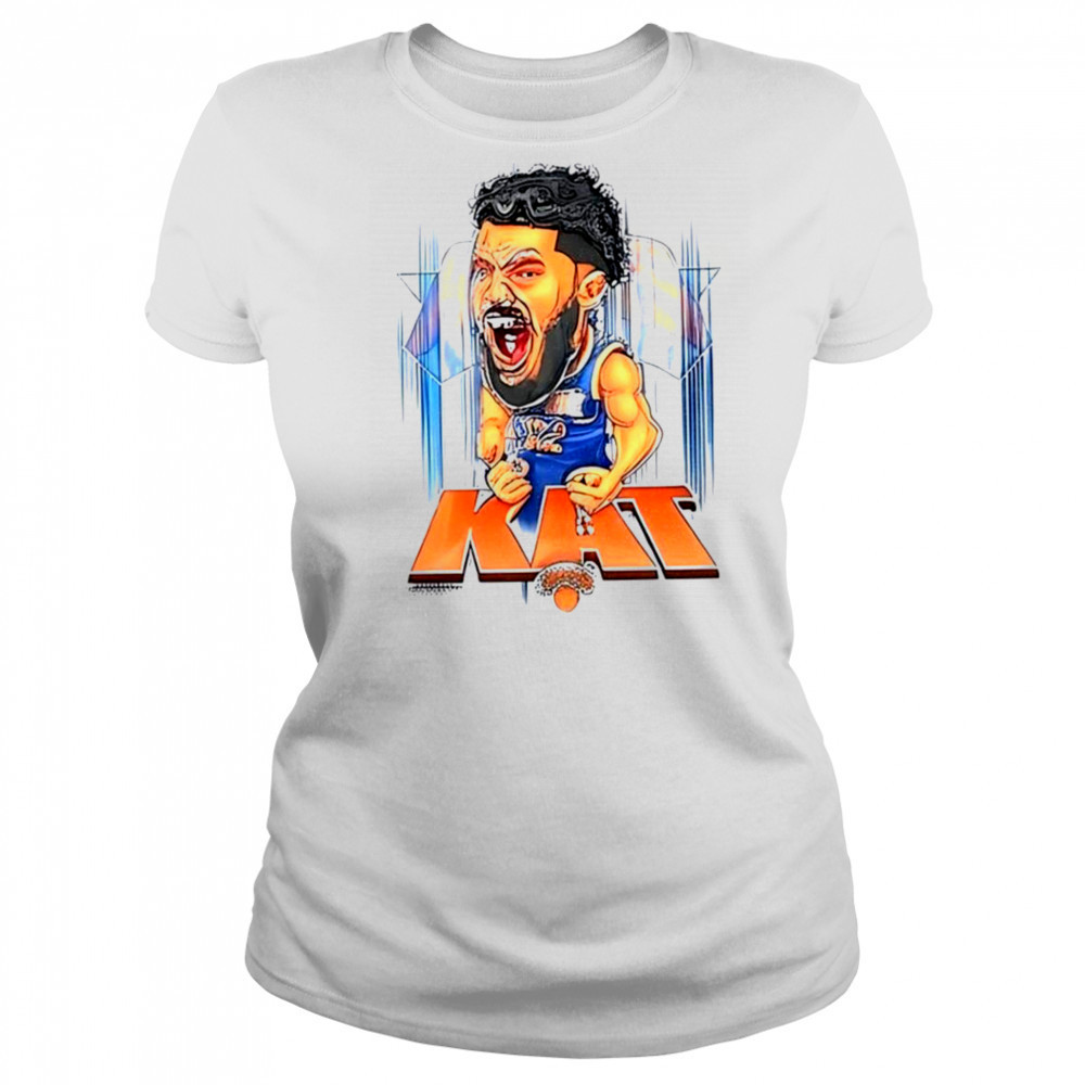 Karl Anthony Towns NBA New York Knicks player basketball caricatures shirt Women's T-shirt