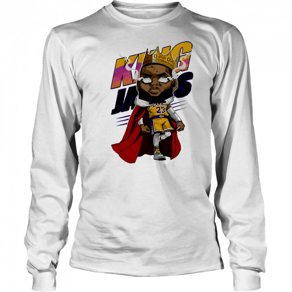 King James Royal funny cartoon shirt Long Sleeved