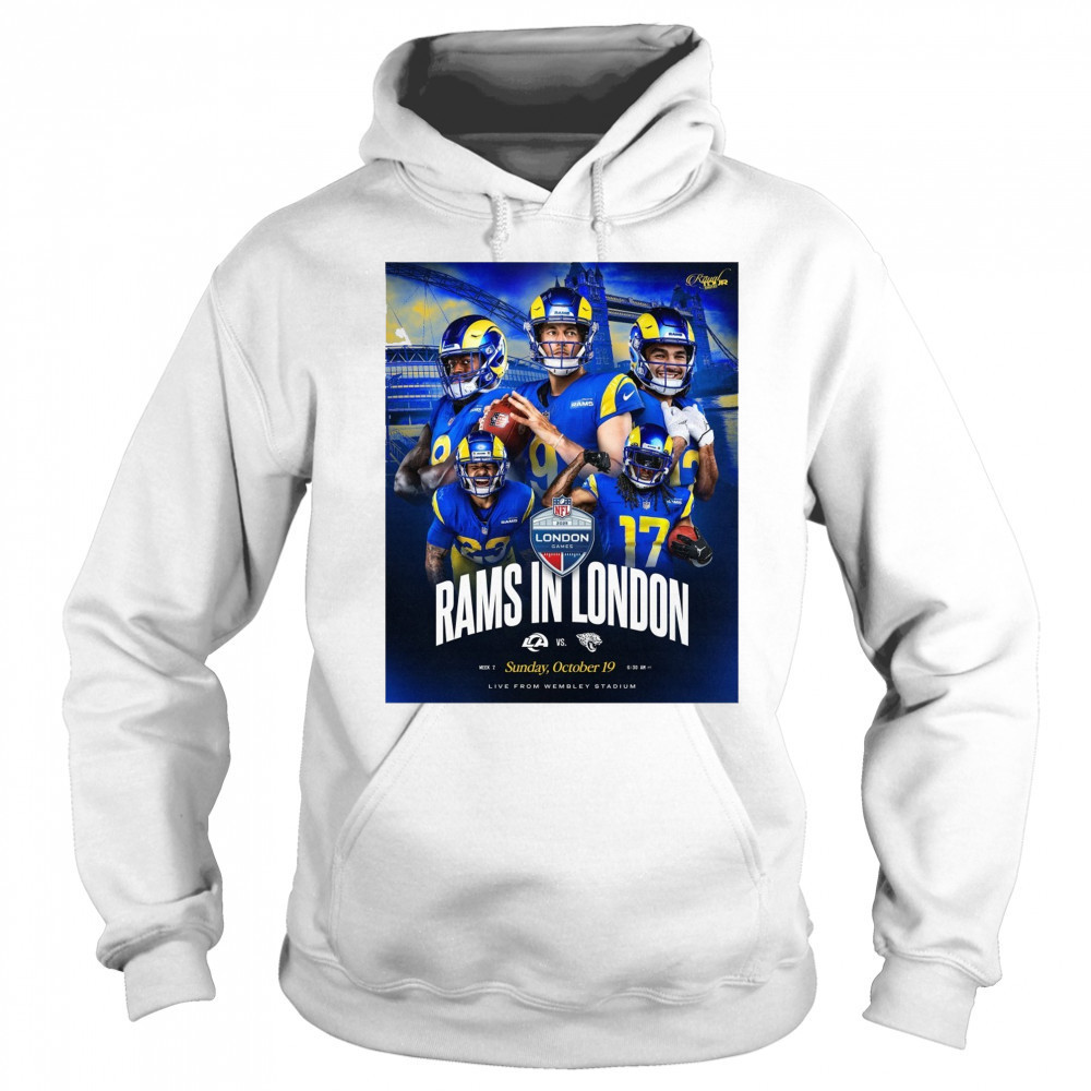 Los Angeles Rams Vs Jacksonville Jaguars In London Week 7 Sunday October 19 2025 Poster t-shirt Hoodie