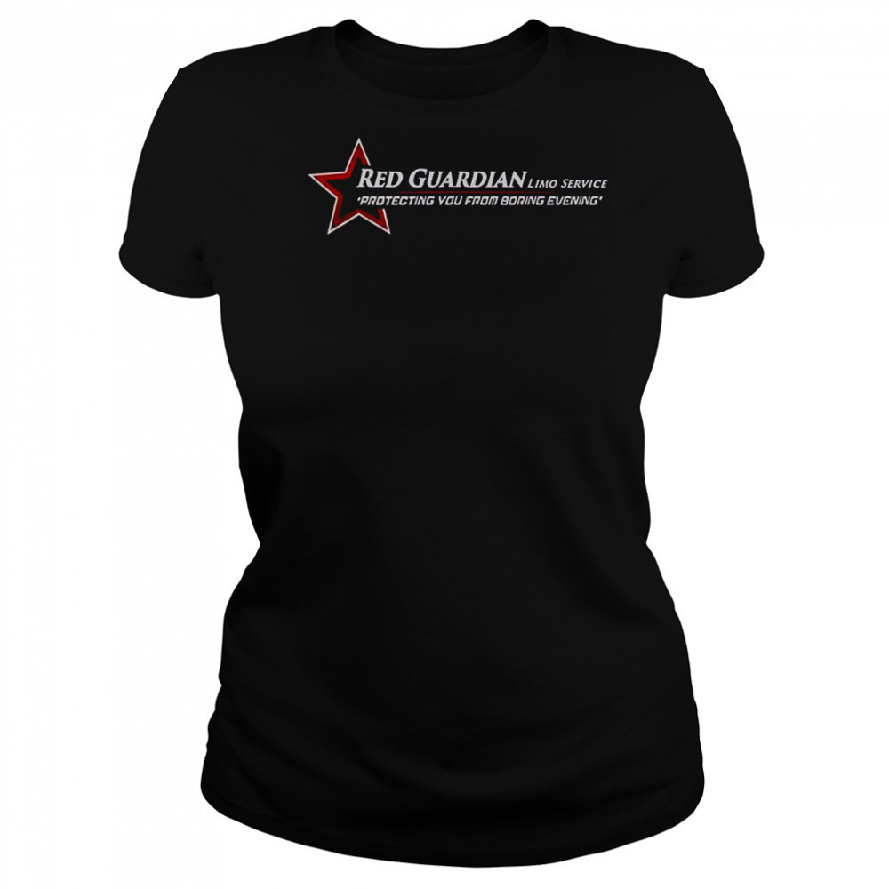 Marvel Studios Thunderbolts Red Guardian Limo Service Logo T-Shirt Women's T-shirt