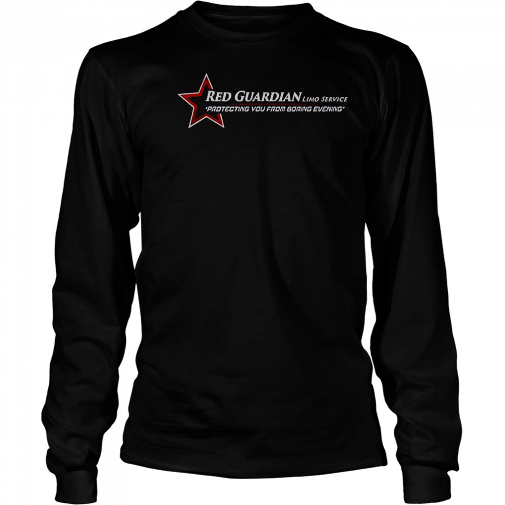 Marvel Studios Thunderbolts Red Guardian Limo Service Logo T-Shirt Long Sleeved