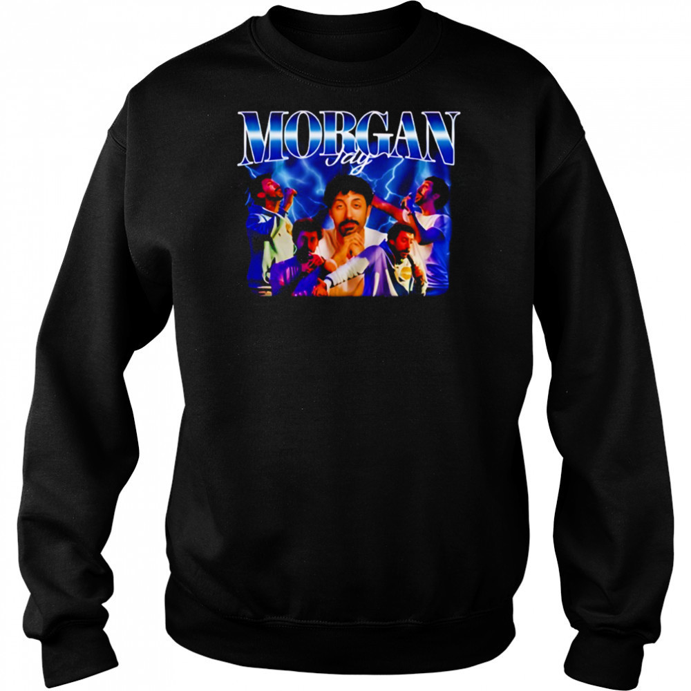 Morgan Jay blue lightning graphic shirt Sweatshirt