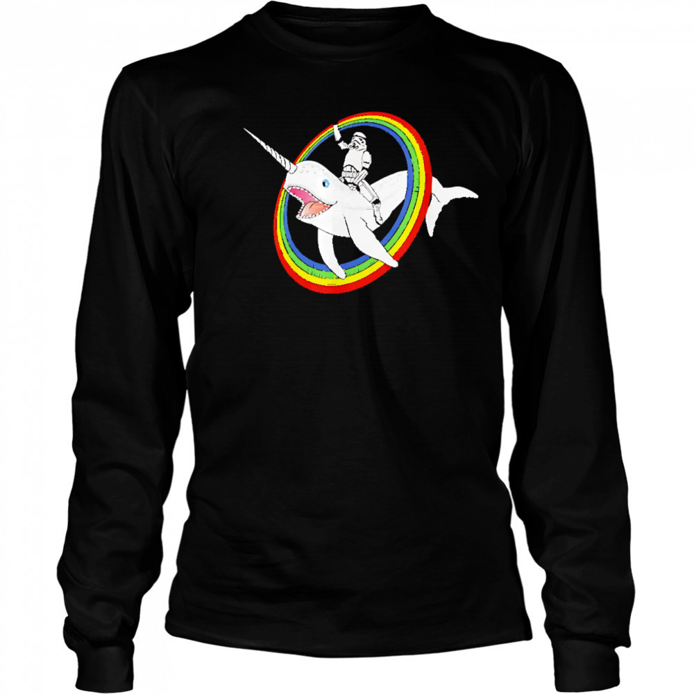 Narwhal Rainbow Stormtrooper shirt Long Sleeved