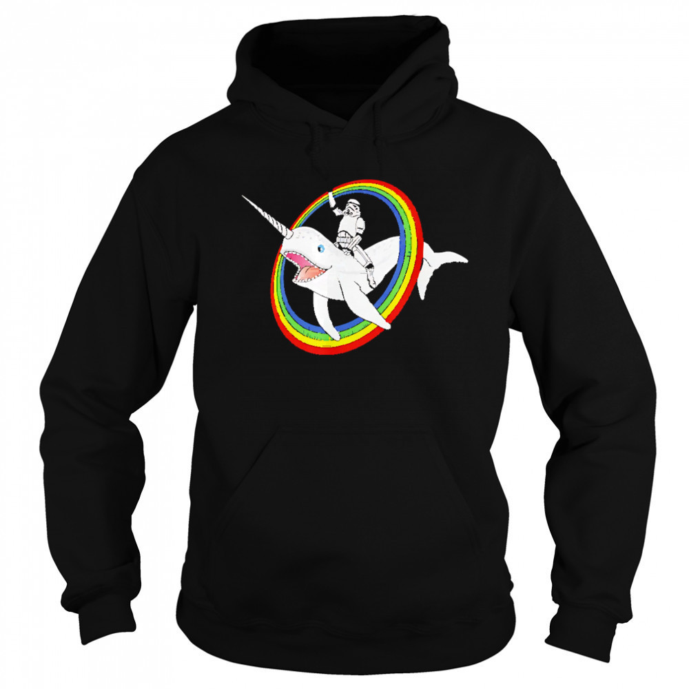 Narwhal Rainbow Stormtrooper shirt Hoodie