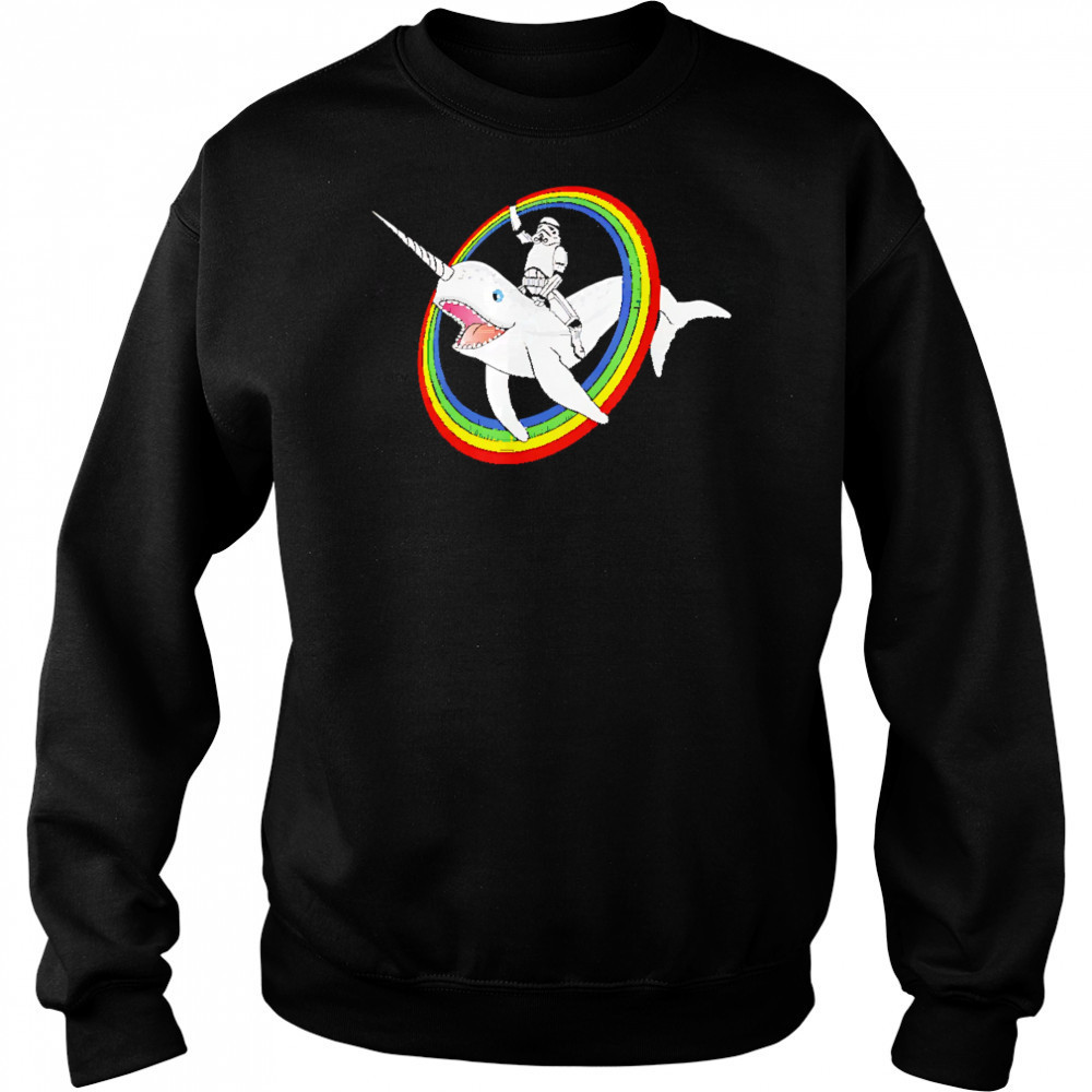 Narwhal Rainbow Stormtrooper shirt Sweatshirt