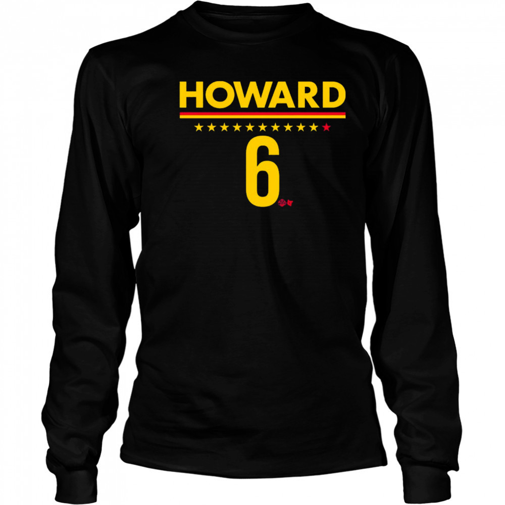 Natasha Howard IND 6 Indiana Fever Basketball t-shirt Long Sleeved
