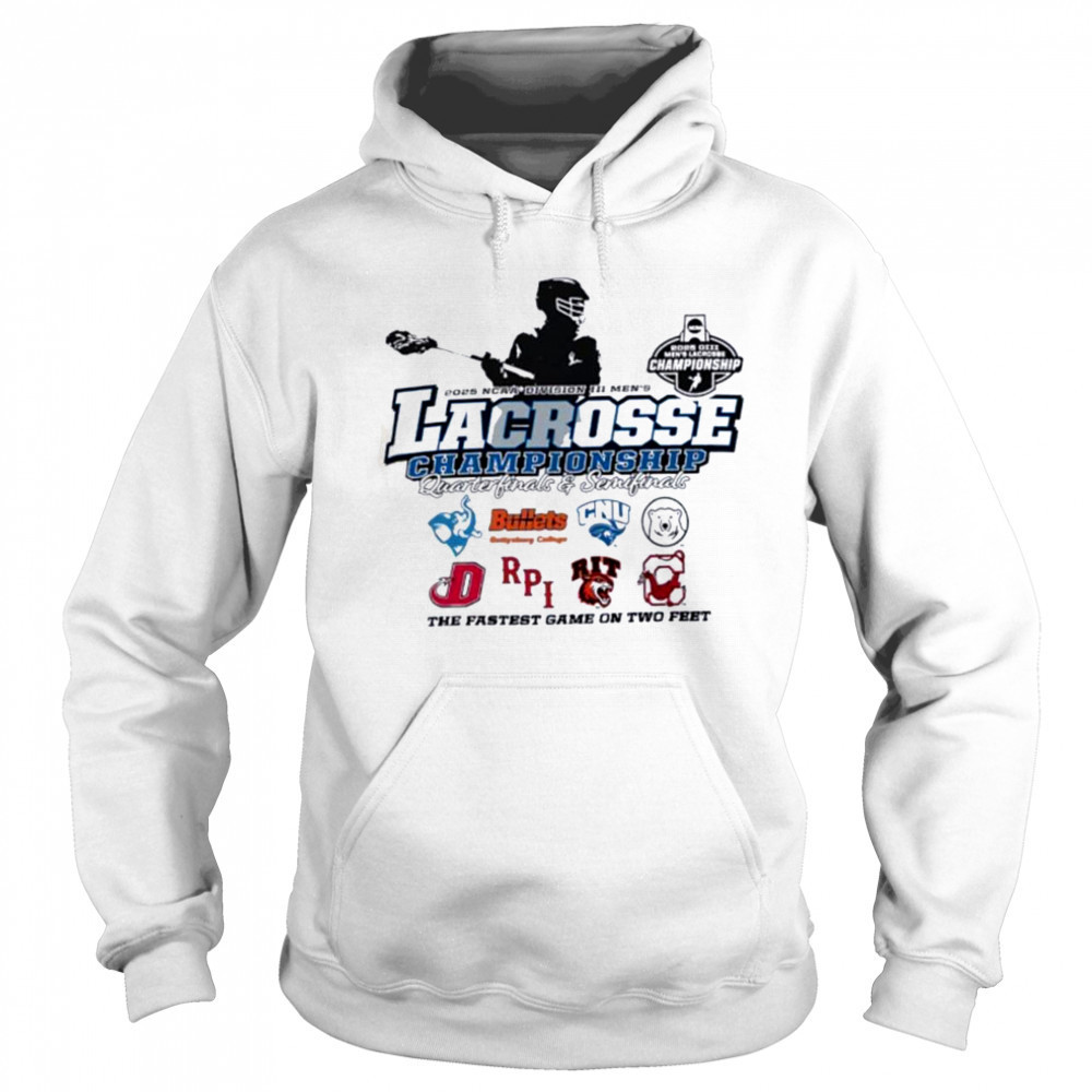 NCAA Division III Men’s Lacrosse Championship Quarterfinals and Semifinals 2025 the fastest game on two feet shirt Hoodie
