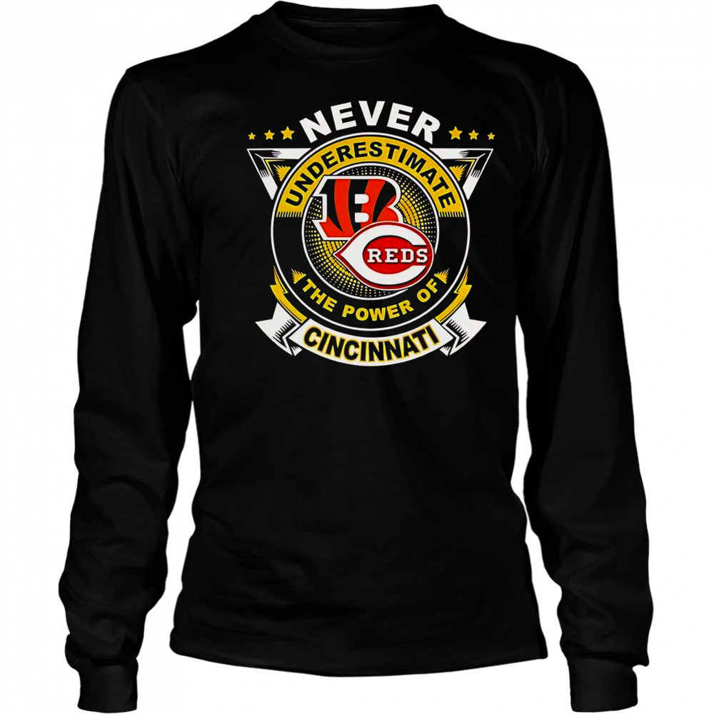 Never Underestimate The Power Of Cincinnati Sports T-Shirt Long Sleeved