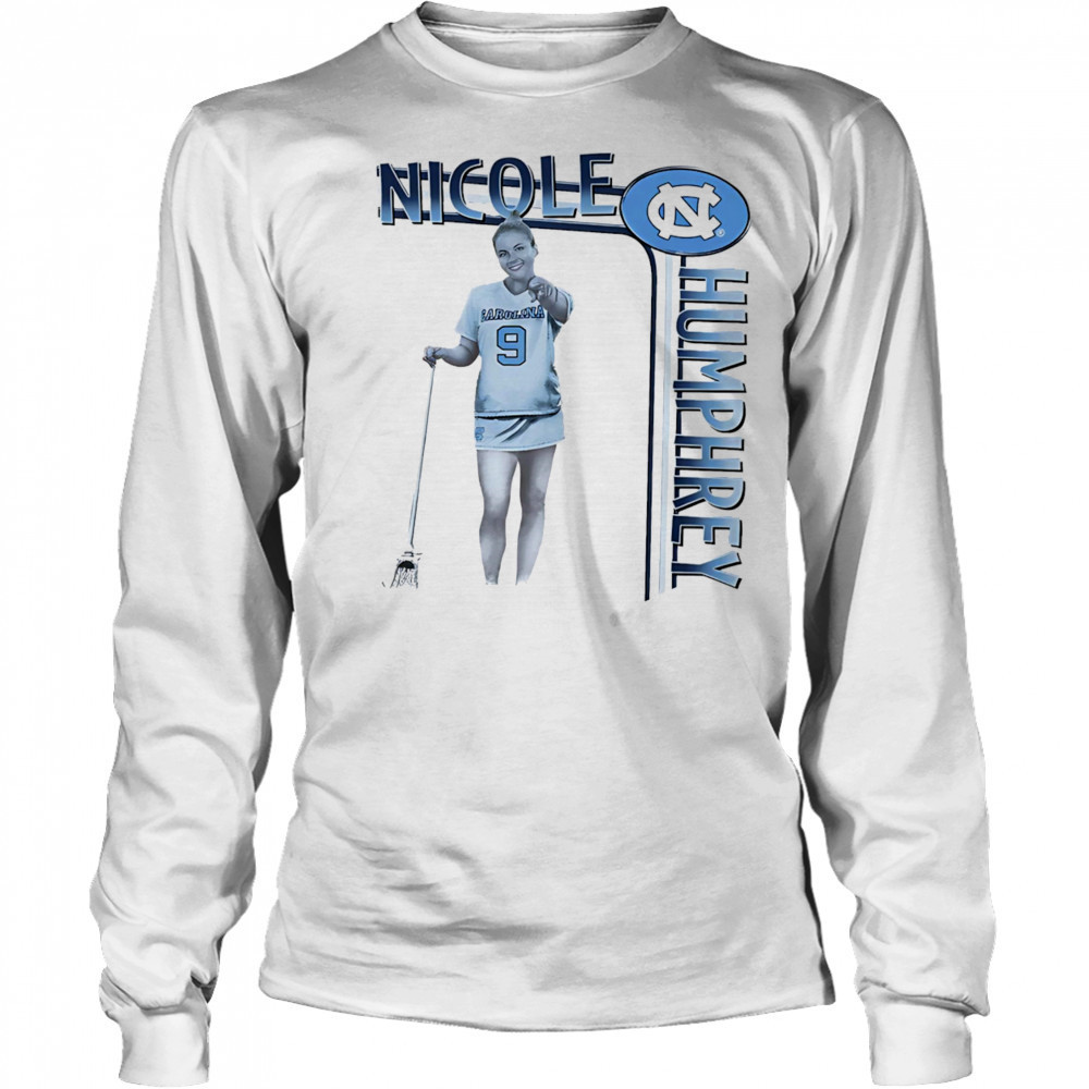 Nicole Humphrey UNC lacrosse illustrated shirt Long Sleeved