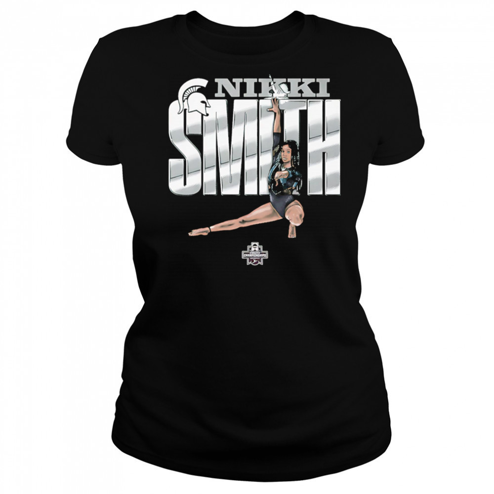 Nikki Smith Michigan State gymnastics cartoon shirt Women's T-shirt