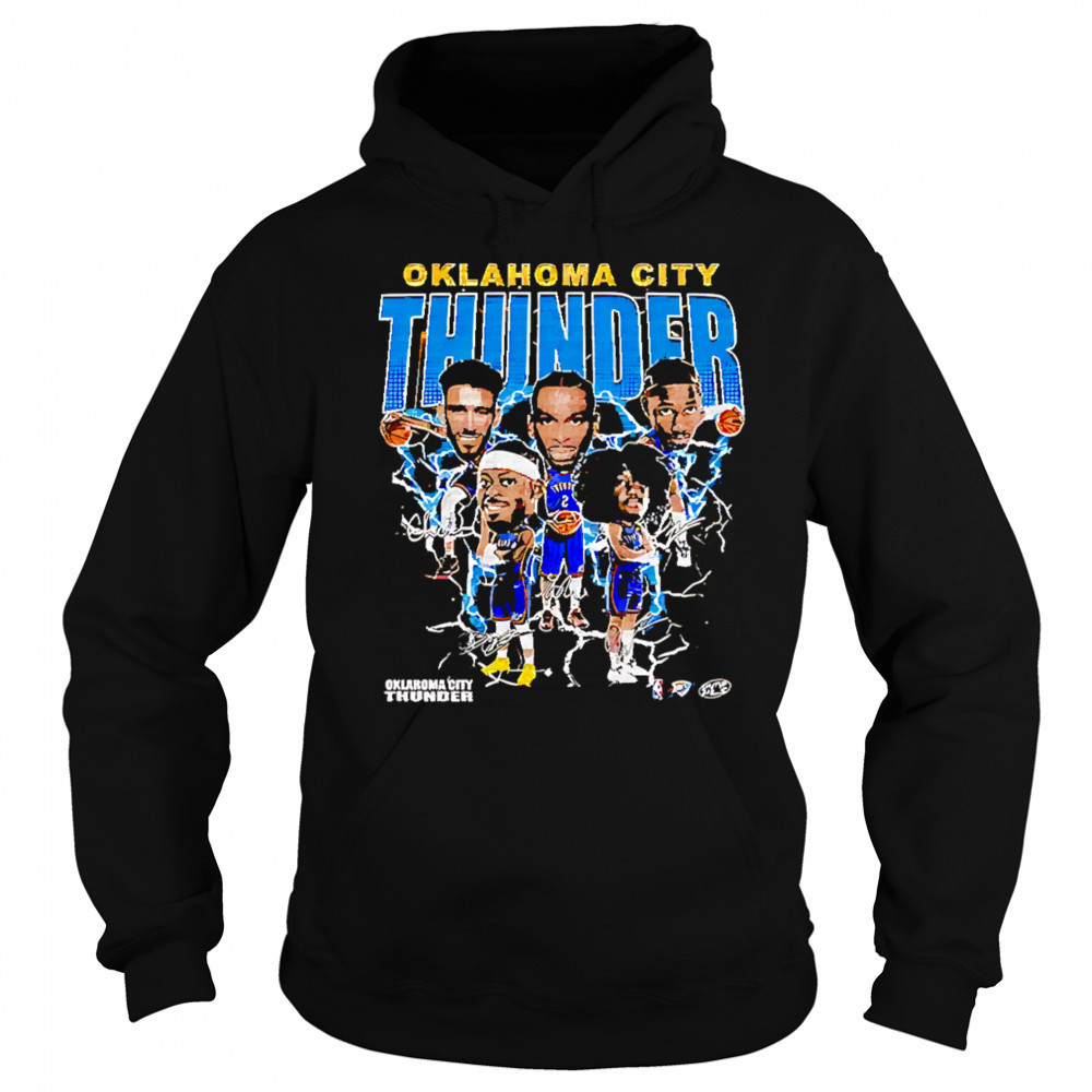 Oklahoma City Thunder team players bighead retro shirt Hoodie