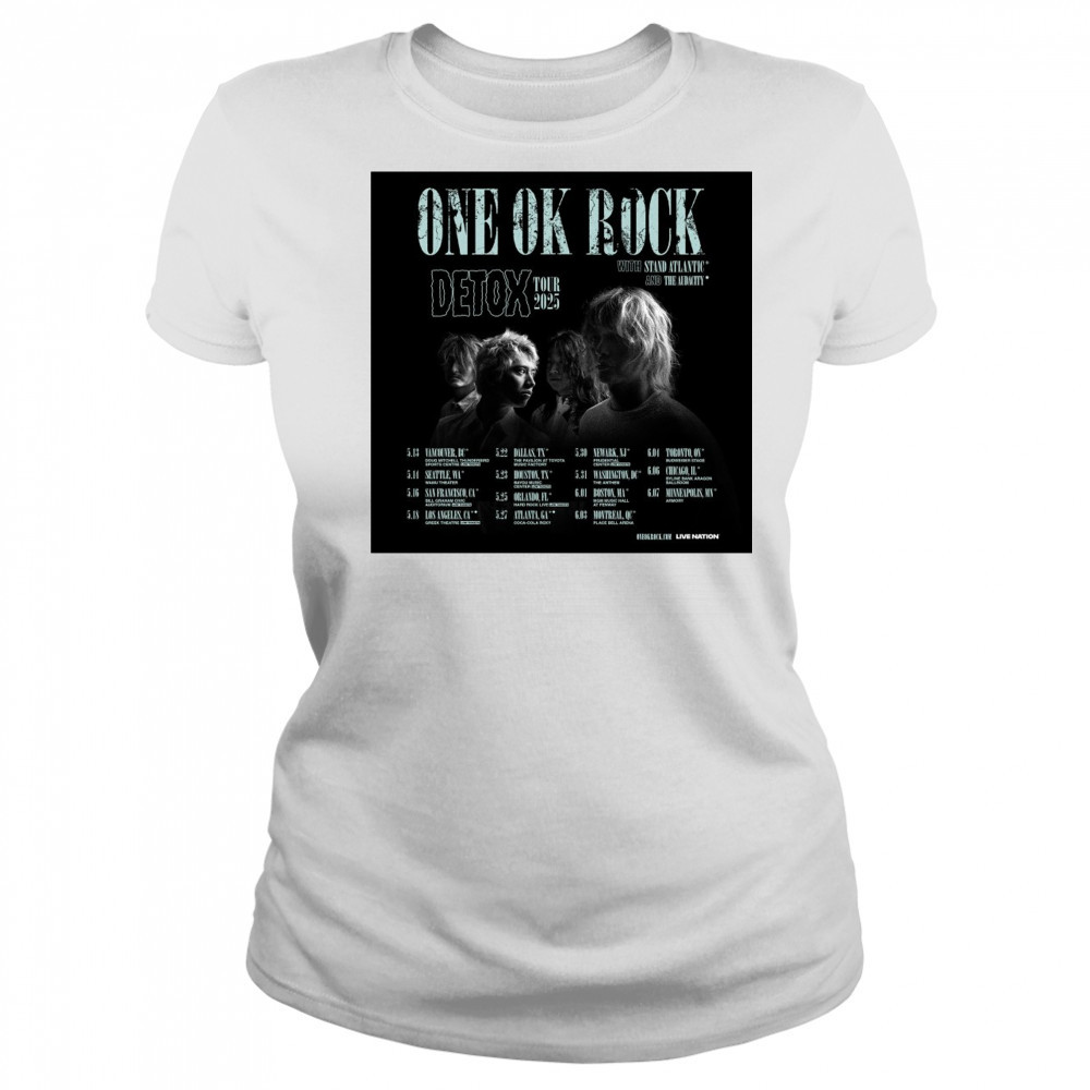 One Ok Rock Detox Tour With Stand Atlantic And The Audacity May – June 2025 Poster t-shirt Women's T-shirt