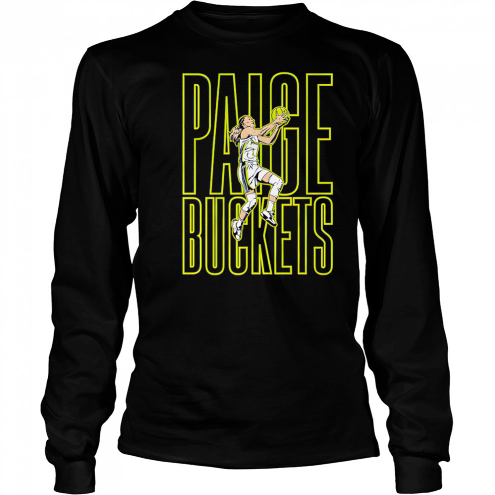 Paige Bueckers Buckets action Dallas shirt Long Sleeved