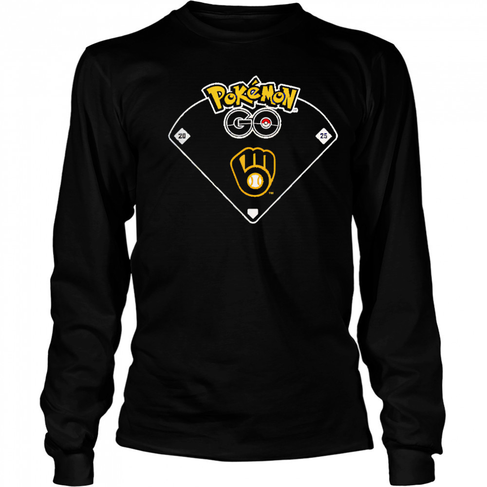 Pokemon Go Milwaukee Brewers 2025 shirt Long Sleeved