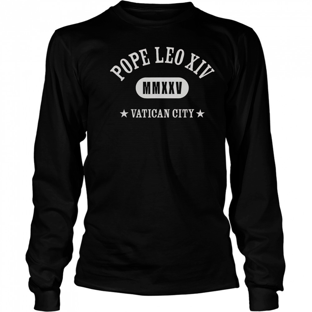Pope Leo XIV MMXXV Vatican City T-Shirt Long Sleeved
